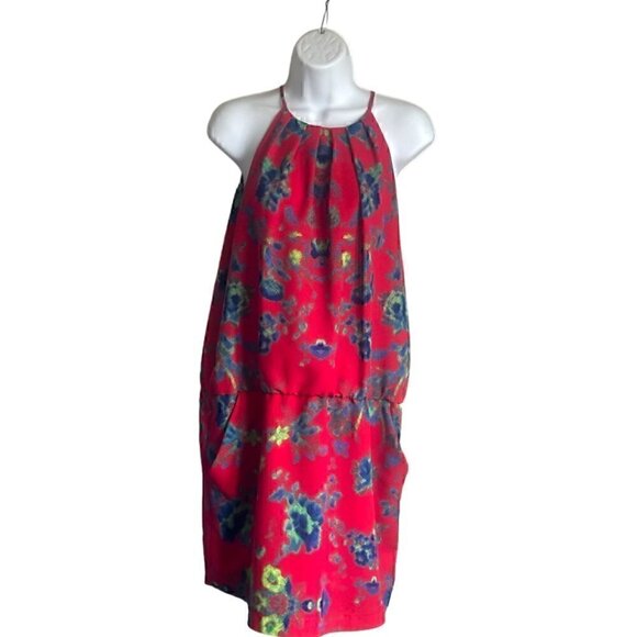 Ali Ro red floral dress - Size 6 - Picture 2 of 8